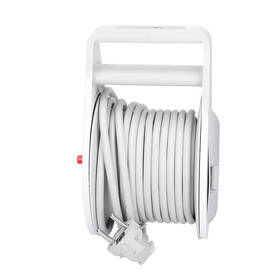 Kábel predlžovací na bubne Solight 2 zásuvky, USB A + C, 10m, 3x 1,0mm2 sivý/biely

 obrázok produktu 3 z 5
