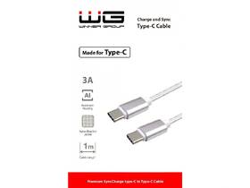 Kábel WG USB-C/USB-C, 1 m biely

 obrázok produktu 1 z 2