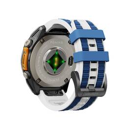Remienok Cubenest Premium Silicone Garmin QuickFit Band 26mm biely/modrý

 obrázok produktu 3 z 5