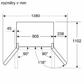 Americká chladnička Siemens KF96NAXEA HomeConnect čierna/ocel

 obrázok produktu 18 z 22