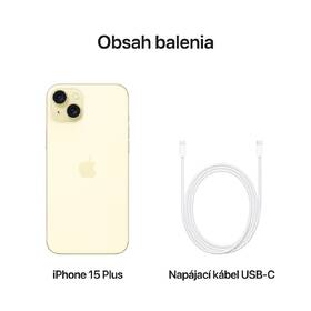 Mobilný telefón Apple iPhone 15 Plus 128 GB žltý 

 obrázok produktu 8 z 9