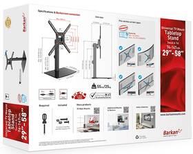 Stojan pre TV Barkan S320B, stolný, polohovateľný, pre uhlopriečku 13" až 65", nosnosť 36 kg čierny

 obrázok produktu 8 z 8