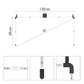 LED pásik EMOS GoSmart Ambientní  RGB za TV 65“ (164 cm) ZTV65 

 obrázok produktu 11 z 19