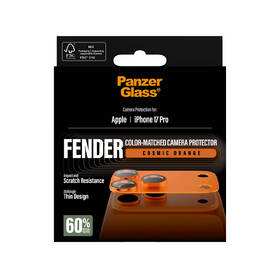 Hliníková ochrana fotoaparátu PanzerGlass FENDER na Apple iPhone 17 Pro oranžové

 obrázok produktu 5 z 5