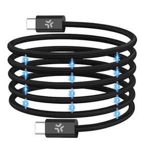 Kábel Celly magnetický USB-C/USB-C, 60 W, 2 m čierny

 obrázok produktu 1 z 6
