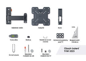 Držiak na TV Vogel’s TVM 3223 polohovateľný, pre uhlopriečky 19" až 43", nosnosť 15 kg čierny

 obrázok produktu 9 z 11