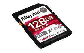 Pamäťová karta Kingston Canvas React Plus 128GB SDXC UHS-II (300R/260W) 

 obrázok produktu 1 z 2