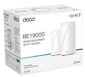 Kompletný Wi-Fi systém TP-Link Deco BE85, BE19000, Wi-Fi 7 (2 ks) biely

 obrázok produktu 12 z 12
