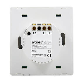 Vypínač Evolveo Dual Switch, Wi-Fi biely

 obrázok produktu 3 z 10