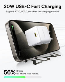 Nabíjačka do siete Baseus Palm 20W USB-C PD QC 3.0 biela

 obrázok produktu 7 z 13