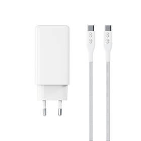 Nabíjačka do siete Epico UltraBoost GaN 100W 2xUSB-C/1xUSB-A + USB-C kabel 1,2m biela

 obrázok produktu 1 z 5