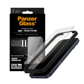 Tvrdené sklo PanzerGlass Ceramic II na Apple iPhone 17 Pro Max s inštalačným rámčekom 

 obrázok produktu 6 z 7