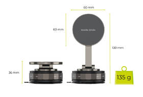 Držiak na mobil Mobile Origin MagSafe Vacuum EasyMount O3 sivý

 obrázok produktu 10 z 11