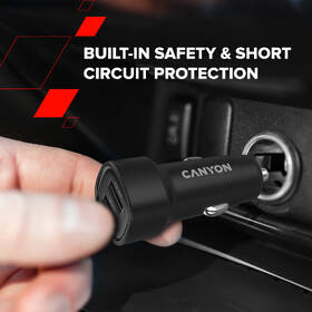 Adaptér do auta Canyon OnDrive 24  24W 2xUSB-A čierny

 obrázok produktu 6 z 9