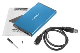 Box na HDD Natec Rhino Go, 2,5" SATA, 3.2 Gen1 modrý

 obrázok produktu 5 z 6