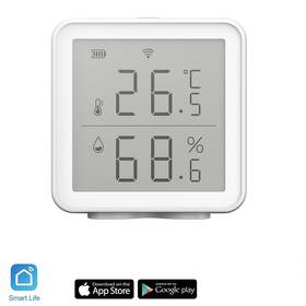 Senzor iQtech SmartLife TH01 Wi-Fi Senzor teploty a vlhkosti s displejom 

 obrázok produktu 1 z 3