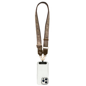 Popruh na krk Guess Crossbody PU 4G Metal Logo hnedý

 obrázok produktu 3 z 3