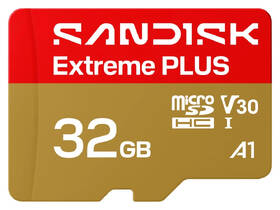 Pamäťová karta SANDISK 32GB UHS-I (100R/90W) + SD apaptér 

 obrázok produktu 1 z 5