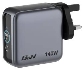 Cestovný adaptér Verbatim Mini GaN LCD, 3x USB-C PD 140 W, 1x USB-A QC 3.0, černá čierny

 obrázok produktu 4 z 8