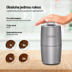 Mlynček na kávu Lauben Grinder 200ST 

 obrázok produktu 4 z 8
