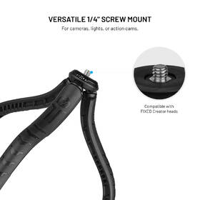 Držiak na mobil FIXED Creator Flexible Tripod MagSafe, 1/4" závit čierny

 obrázok produktu 3 z 9