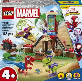 Stavebnica LEGO® Marvel Spidey a jeho fantastickí priatelia  11200 Spidey, Gobby a bitka raptorov v základni na strome 

 obrázok produktu 5 z 9