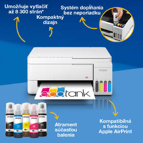 Tlačiareň multifunkčná Epson EcoTank L3356 biela

 obrázok produktu 3 z 16