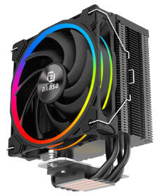 Chladič CPU AKASA SOHO H4, LGA1700 Edition, 4 Heatpipes, ARGB čierny

 obrázok produktu 4 z 6