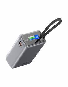 Powerbank Swissten 25000 mAh (96.25Wh) 100W, integrovaný kábel USB-C sivý

 obrázok produktu 3 z 5