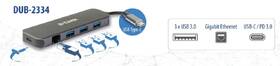 USB Hub D-Link 5v1 z USB-C na Gigabit Ethernet a funkciou Power Delivery sivý

 obrázok produktu 2 z 2