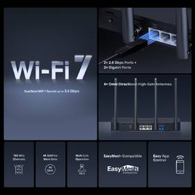 Router Mercusys MR27BE, BE3600 čierny

 obrázok produktu 2 z 13