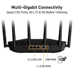Router Asus TUF-BE6500 (BE6500) WiFi 7 Extendable Gaming,  AiMesh čierny

 obrázok produktu 5 z 10