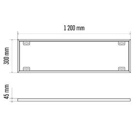 Rámček EMOS pre LED panel 30 × 120 cm, bezskrutkový biely

 obrázok produktu 1 z 2