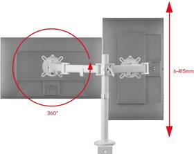 Držiak One For All DM2220 univerzálny držiak na 2 monitory biely

 obrázok produktu 6 z 6
