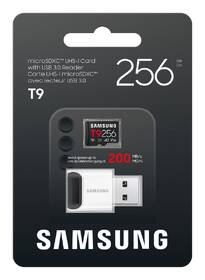 Pamäťová karta Samsung T9 MicroSDXC 256GB UHS-I U3 (200R/130W) + USB Adaptér čierna

 obrázok produktu 5 z 6