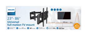 Držiak na TV Philips SQM9640/00 polohovateľný, pre uhlopriečky 23" až 86", nosnosť 55kg čierny

 obrázok produktu 1 z 1