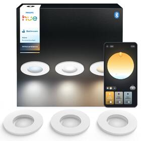Vstavané svietidlo Philips Adore Hue, 3x 4,2W + 3x GU10, White Ambiance (3 ks) biele

 obrázok produktu 1 z 6