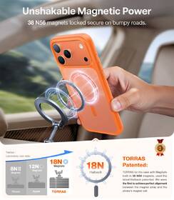 Kryt na mobil Torras Guardian Magnetic na Apple iPhone 17 Pro oranžový

 obrázok produktu 3 z 6