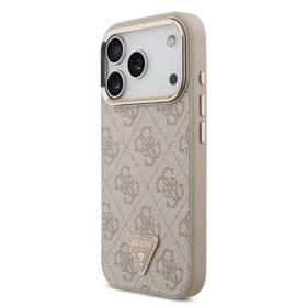 Kryt na mobil Guess 4G Strass Triangle Logo Gold Frame MagSafe na Apple iPhone 18 Pro ružový

 obrázok produktu 1 z 6