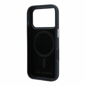 Kryt na mobil Karl Lagerfeld PU Grained Semi Wrap K&CH Heads Magsafe na Apple iPhone 18 Pro Max čierny

 obrázok produktu 2 z 6