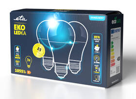LED žiarovka ETA EKO LEDka klasik 11W, E27, teplá biela, 3ks 

 obrázok produktu 3 z 3