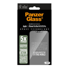 Tvrdené sklo PanzerGlass Ceramic II Apple iPhone 17e/16e/14/13/13 Pro s inštalačným rámčekom 

 obrázok produktu 3 z 3