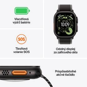 Inteligentné hodinky Apple GPS + Cellular 49mm prírodný titán - prírodný titánový milánsky ťah - M 

 obrázok produktu 2 z 6