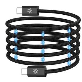 Kábel Celly magnetický USB-C/USB-C, 60 W, 1 m čierny

 obrázok produktu 1 z 6