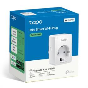 Inteligentná zásuvka TP-Link Tapo P100M, Matter biela

 obrázok produktu 8 z 8