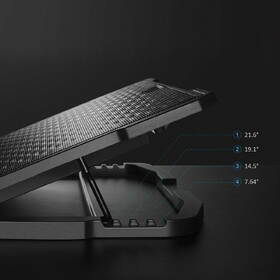 Chladiaca podložka pre NTB PLATINET PLCP5FB do 17,3" čierna

 obrázok produktu 5 z 12