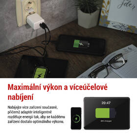 Nabíjačka do siete EMOS GaN, 35W, 2x USB-C biela

 obrázok produktu 8 z 14