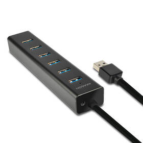 USB Hub Axagon USB / 7x USB 3.0 čierny

 obrázok produktu 1 z 8