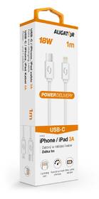 Kábel Aligator Power USB-C/Lightning, 3A, 1m biely

 obrázok produktu 1 z 3