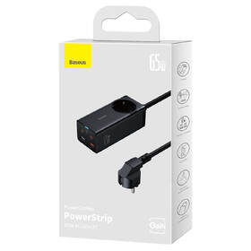 Nabíjačka do siete Baseus GaN3 Pro, 2x USB-C, 2x USB-A + AC 65W čierna

 obrázok produktu 9 z 16